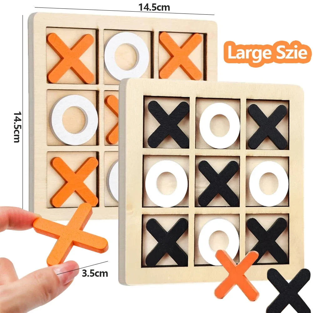Board Game Quarto - Ahşap XO Tic Tac Toe Oyunu