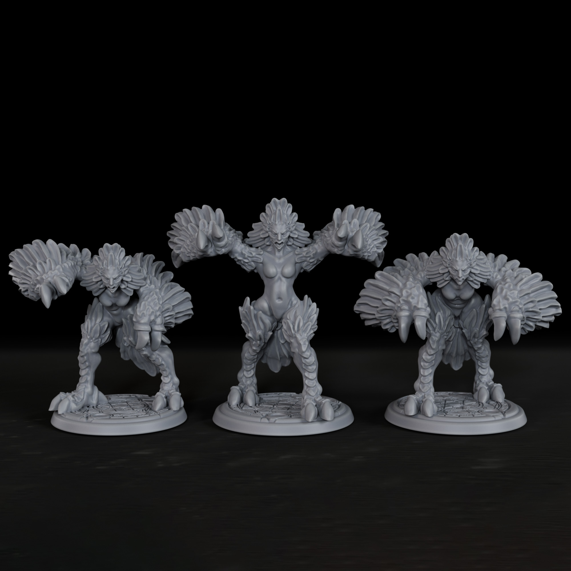 Board Game Arena - RPG Harpies Minyatür Figürü - Noel