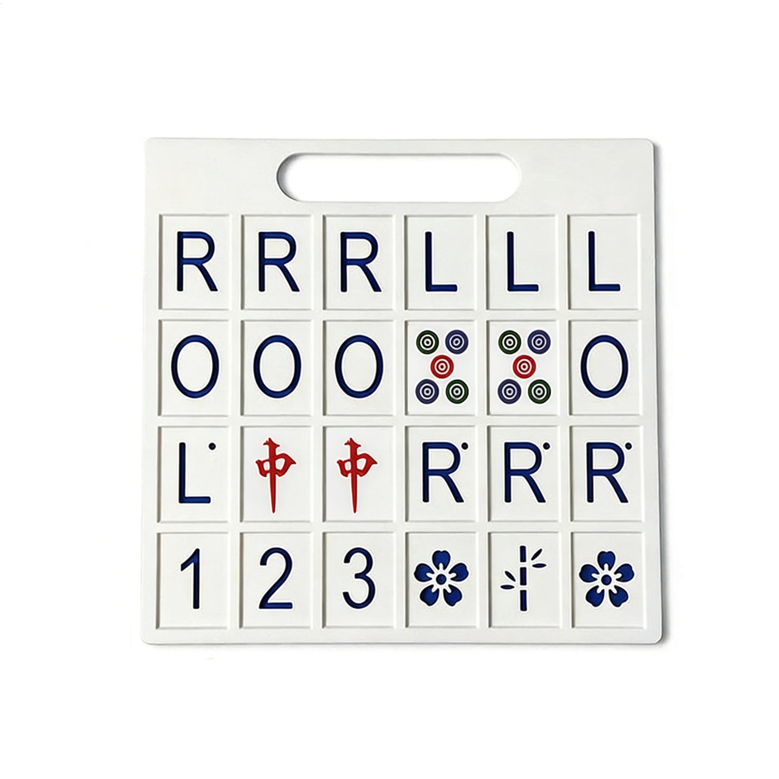 Strategy Board Game - Solo Mahjong Tahtası 24 Yuvalı Taşınabilir