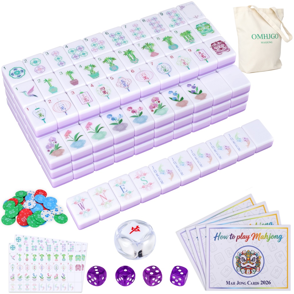 Board Game Mahjong - ABD Deposu 4 Katmanlı Akrilik Amerikan