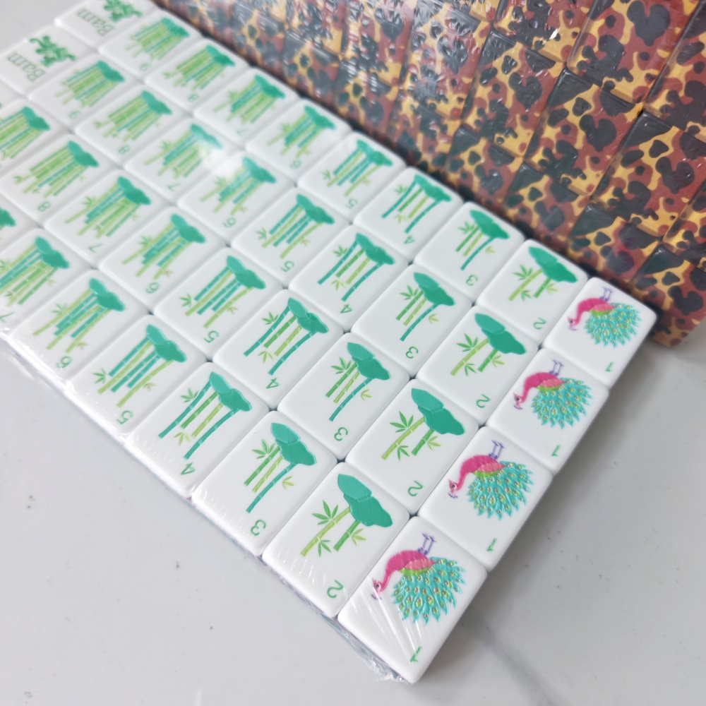 Leopar Desenli Akrilik Lüks Ma - Board Game Mahjong incelemesi ve fiyatı